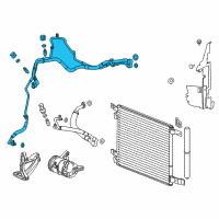 OEM 2014 Cadillac SRX Return Hose Diagram - 22881285