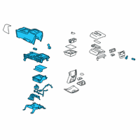 OEM Chevrolet Tahoe Console Assembly Diagram - 20943846