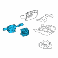 OEM 2022 Toyota GR Supra Switch Assembly Diagram - 84310-WAA02