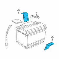 OEM Dodge Viper Bracket-Battery Diagram - 5043015AA