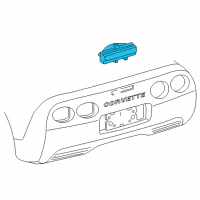 OEM 1997 Chevrolet Corvette Lamp Asm-High Mount Stop Diagram - 10253893