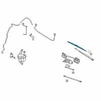 OEM 2007 Nissan Sentra Window Wiper Blade Assembly Diagram - 28890-ZN90A