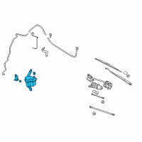 OEM 2016 Nissan NV200 Tank Assy-Windshield Washer Diagram - 28910-EL400