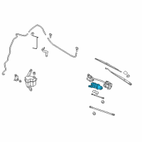 OEM Nissan Versa Motor Assy-Windshield Wiper Diagram - 28815-EM30A