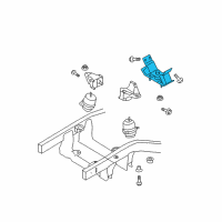 OEM 2009 Kia Sorento Transmission Mounting Rubber Diagram - 218323E382