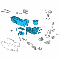 OEM 2015 Buick Verano Center Console Diagram - 23506625