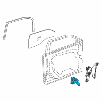 OEM 2012 Chrysler 300 Front Door Window Regulator Motor Diagram - 68143986AA