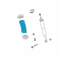 OEM 2017 Dodge Challenger Rear Coil Spring Diagram - 5181369AF