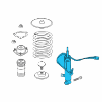 OEM BMW X5 Rear Right Shock Absorber Diagram - 37-10-6-875-088