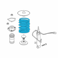 OEM 2015 BMW X6 Barrel Spring Rear Diagram - 33-53-6-779-864