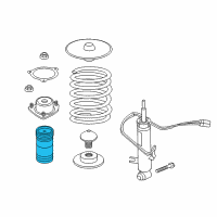 OEM BMW Additional Damper, Rear, W/ Prot. Tube Diagram - 31-33-6-851-865