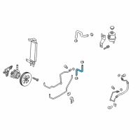 OEM 2017 Nissan Titan XD Hose - Return, Power Steering Diagram - 49725-EZ40C