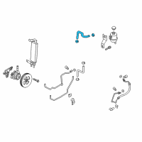 OEM 2019 Nissan Titan XD Hose Assembly Suction, Power Steering Diagram - 49717-EZ40C