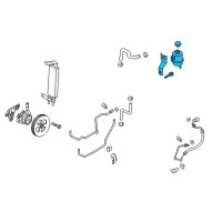 OEM 2017 Nissan Titan XD Tank Assembly - Reservoir Diagram - 49180-EZ40B