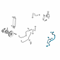 OEM Nissan Titan XD Hose & Tube Assy-Power Steering Diagram - 49720-EZ40A