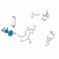 OEM 2018 Nissan Titan XD Pump Power Steering Diagram - 49110-EZ40A