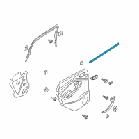 OEM 2014 Ford Escape Belt Weatherstrip Diagram - CJ5Z-7825860-J