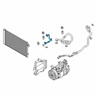 OEM BMW 540d xDrive A/C Hose Diagram - 64539321597
