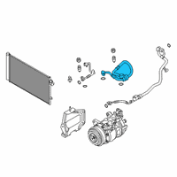 OEM BMW 540d xDrive Suction Pipe Evaporator-Compressor Diagram - 64-53-9-321-598