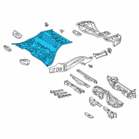 OEM 2010 Lexus SC430 Pan, Center Floor Diagram - 58211-24901