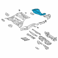 OEM 2004 Lexus SC430 Pan, Rear Floor Diagram - 58311-24050