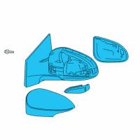 OEM 2015 Toyota Corolla Mirror Assembly Diagram - 87910-02G11-C0