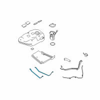 OEM 2008 Ford Taurus Tank Strap Diagram - AG1Z-9092-B