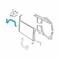 OEM 1996 Chevrolet Express 2500 Hose-Radiator Inlet Diagram - 15960269