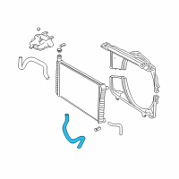 OEM 1998 GMC Savana 3500 Hose Asm-Radiator Outlet Diagram - 15738351