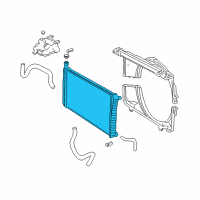 OEM 1999 GMC Savana 2500 Radiator Diagram - 15762434