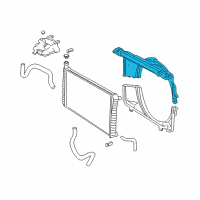 OEM 1996 GMC Savana 2500 Shroud Asm-Radiator Fan Upper Diagram - 15052923