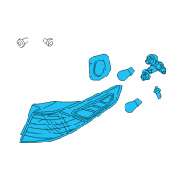 OEM 2015 Kia Optima Lamp Assembly-Rear Combination Diagram - 924012T520
