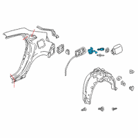 OEM 2020 Honda Civic Actuator Assy, Fuel L Diagram - 74700-TGG-A02