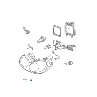 OEM 1999 Hyundai Sonata Retainer Diagram - 92351-37000