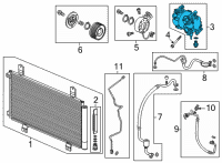 OEM Honda Civic COMPRESSOR Diagram - 38810-64A-A01