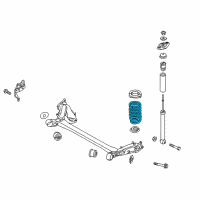 OEM Kia Soul Rear Springs Diagram - 55330B2130