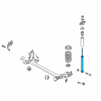 OEM 2016 Kia Soul Rear Shock Absorber Assembly Diagram - 55310B2030