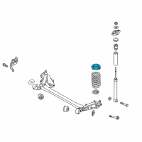 OEM 2014 Kia Soul Pad-Rear Spring Upper Diagram - 553311J000