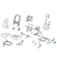 OEM Saturn L300 Cover Asm, Driver Seat Outer Reclining Finish *Neutral L Diagram - 22662500