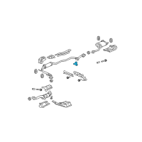 OEM Honda Fit Rubber, Exhuast Mounting Diagram - 18215-S5A-A11