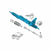 OEM BMW 535i GT Exchange Hydro Steering Gear Servotronic Diagram - 32-10-6-795-340