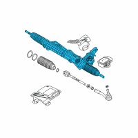 OEM 2007 BMW 650i Exchange Hydro Steering Gear Servotronic Diagram - 32-10-6-795-340