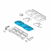 OEM 2017 Lincoln MKC Seat Cushion Pad Diagram - EJ7Z-7863840-B