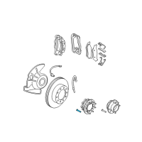 OEM Ford Excursion Spacer Stud Diagram - 2C2Z-1107-AA