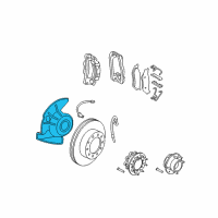 OEM 2010 Ford F-350 Super Duty Mud Shield Diagram - 6C3Z-2K004-B