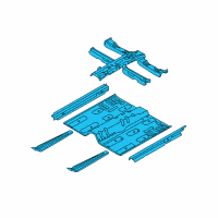 OEM Kia Optima Panel Assembly-Floor, Center Diagram - 651004C501
