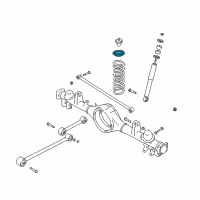 OEM 2001 Chevrolet Tracker Seat, Rear Spring Diagram - 30020914