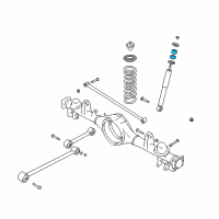 OEM 2001 Chevrolet Tracker Insulator, Rear Shock Absorber Upper Diagram - 96057771