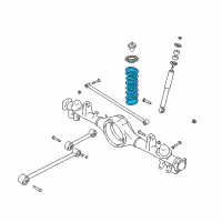 OEM 2000 Chevrolet Tracker Rear Coil Spring (On Esn) Diagram - 30020916