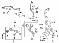 OEM Hyundai Equus Bush-Front Lower Arm"A" Diagram - 54551-3N500